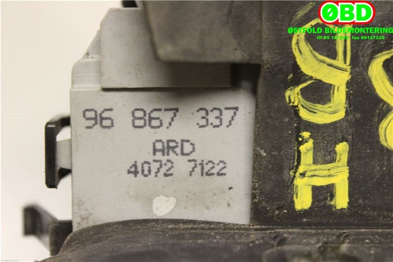 Låsekasse høyre bak til Citroën C4 2004-2011 (Type I)  (CITROEN|9138 T6|)