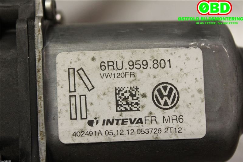 Ruteheis høyre foran til Škoda Citigo 2012-2019  (SKODA|6RU 959 801||6RU959801)