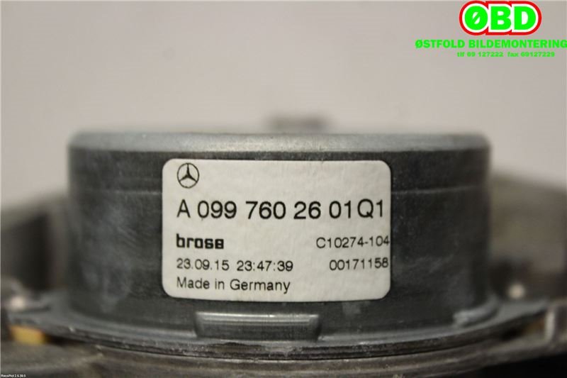 Baklukeåpner motor til Mercedes C-Klasse 2014-2018 (Fase 1) (W205) (W205) (MERCEDES|A 099 760 26 01||0997602601)