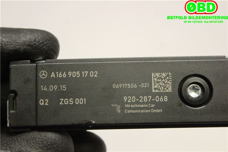 Antenne forsterker til Mercedes C-Klasse 2014-2018 (Fase 1) (W205) (W205) (MERCEDES|A 166 905 17 02||1669051702)