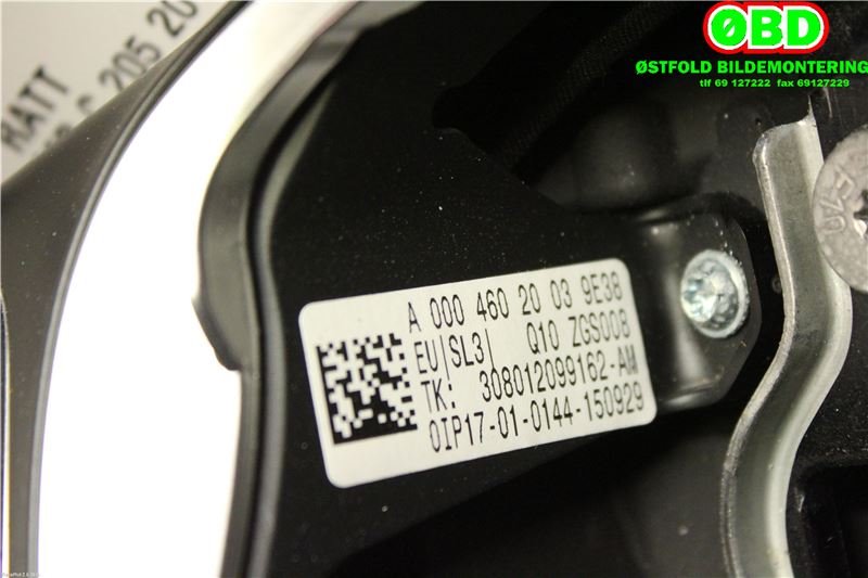 Ratt til Mercedes C-Klasse 2014-2018 (Fase 1) (W205) (W205) (MERCEDES|A 000 460 20 03||0004602003)
