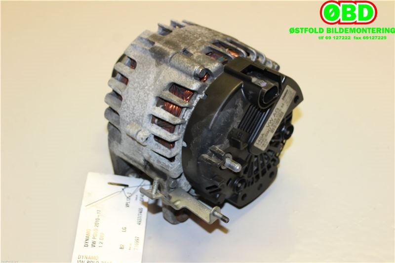 Dynamo til VW Polo 2009-2014 (Type V, Fase 1)  (VOLKSWAGEN|03D 903 025 M||03D903025M)