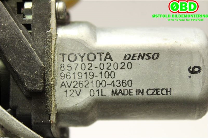 Ruteheis venstre foran til Toyota Avensis 2009-2015 (Type III, Fase 1)  