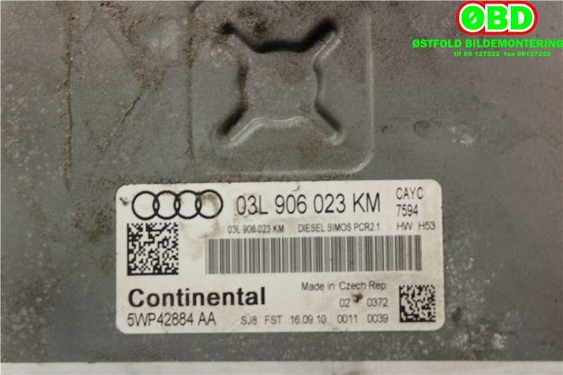 Styreenhet motor til Audi A1 2010-2014 (Type I, Fase 1)  (AUDI|03L990990K||03L906023KM)
