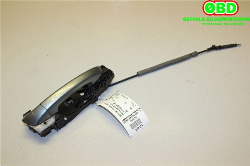 Dørhåndtak utv høyre foran til Škoda Superb 2008-2015 (Type II) (SKODA|1K8 837 206 A|3T0 837 885 C|)