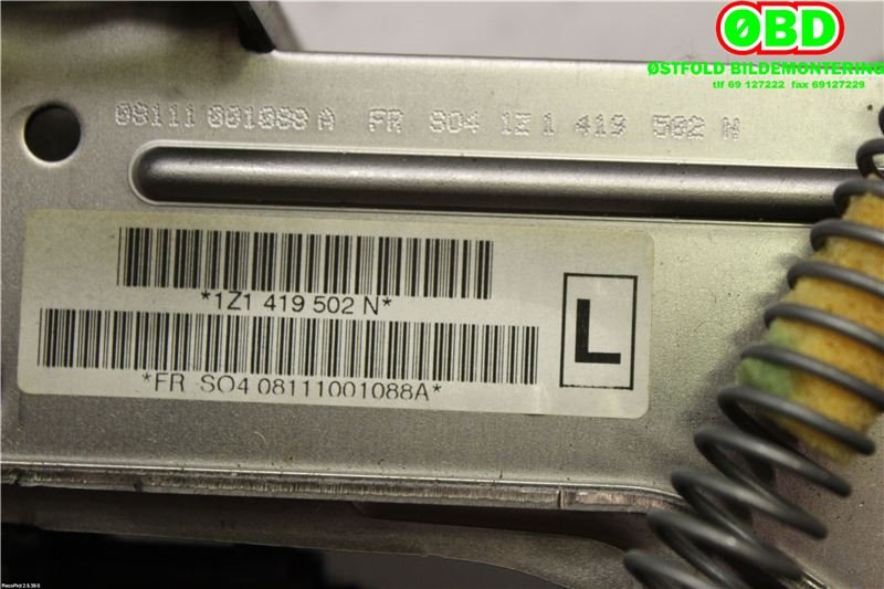 Rattaksel til Škoda Superb 2008-2015 (Type II)  (SKODA|1Z1 419 502 N|3T1 419 502|1Z1419502N)