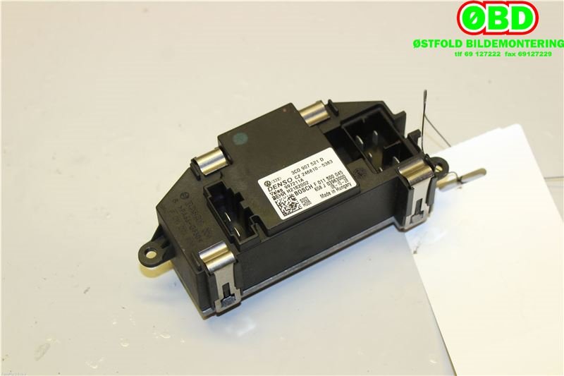 Varmeapparat motstand til Škoda Superb 2008-2015 (Type II)  (SKODA|3C0 907 521 F|3C0 907 521 G|3C0907521D)