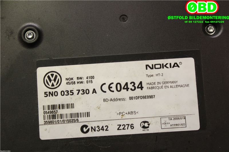 Styreenhet diverse til Škoda Superb 2008-2015 (Type II) (SKODA|5N0 035 730 A|5N0 035 730 C|5N0035730A)