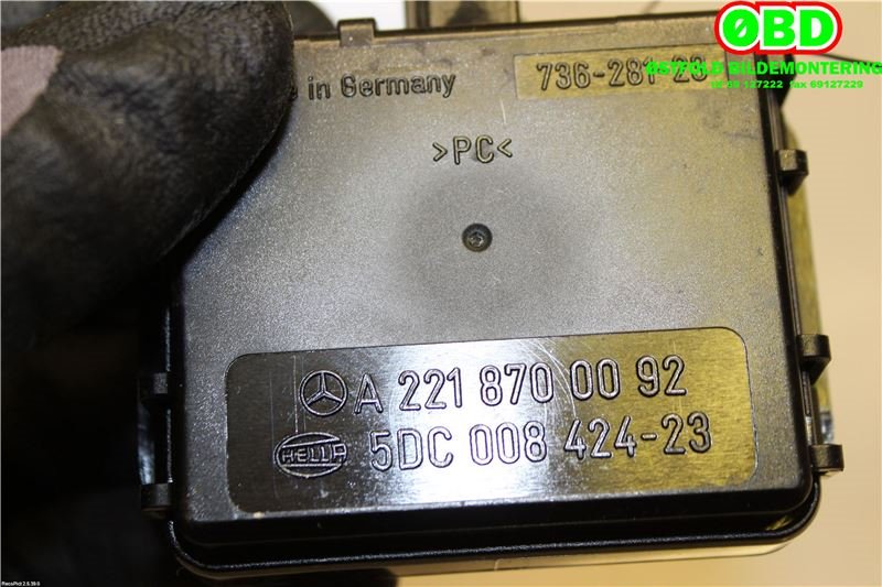 Sensor regnsensor til Mercedes S-Klasse 2005-2013 (W221) (W221) (MERCEDES|A 221 870 00 92||2218700092)