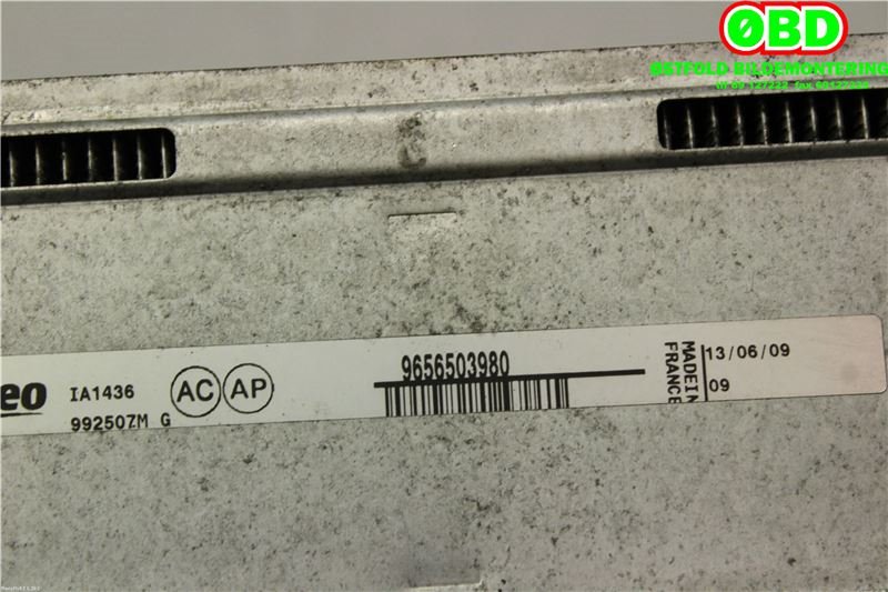Intercooler til Citroën C4, Picasso 2006-2013 (Type I)  (CITROEN|0384L4||9656503980)