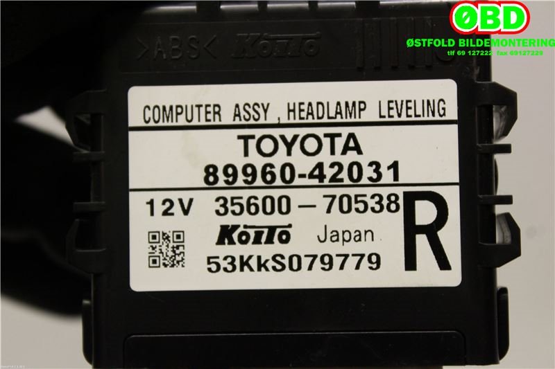 Styreenhet diverse til Toyota RAV4 2013-2015 (Type IV, Fase 1)  (TOYOTA||3560070538|8996042031)