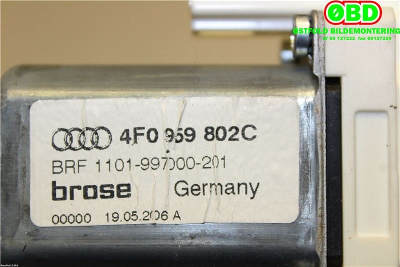 Ruteheis høyre bak til Audi A6 2005-2008 (Type III, Fase 1) (C6) (C6) (AUDI|4F0 959 802 F||4F0959802C)