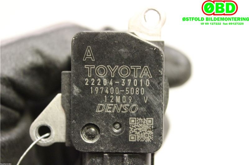 Luftmengde/luftmassemåler til Toyota Auris 2010-2012 (Type I, Fase 2) (TOYOTA|2220437010|2220428010)