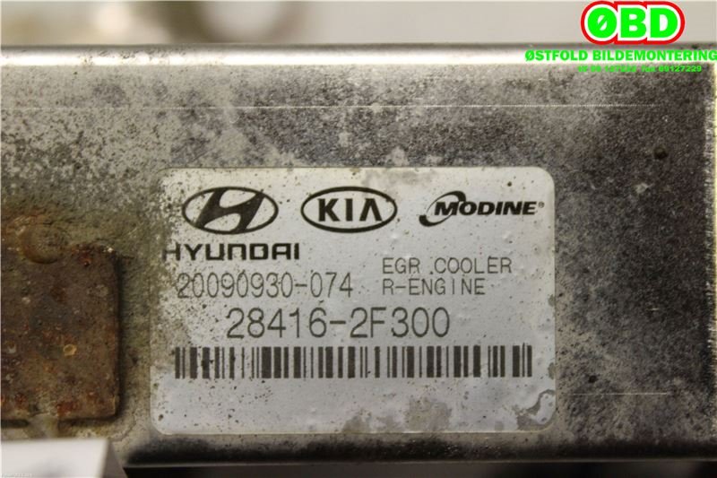 EGR-kjøler til Hyundai Ix35 2010-2015  (HYUNDAI|284162F300|)