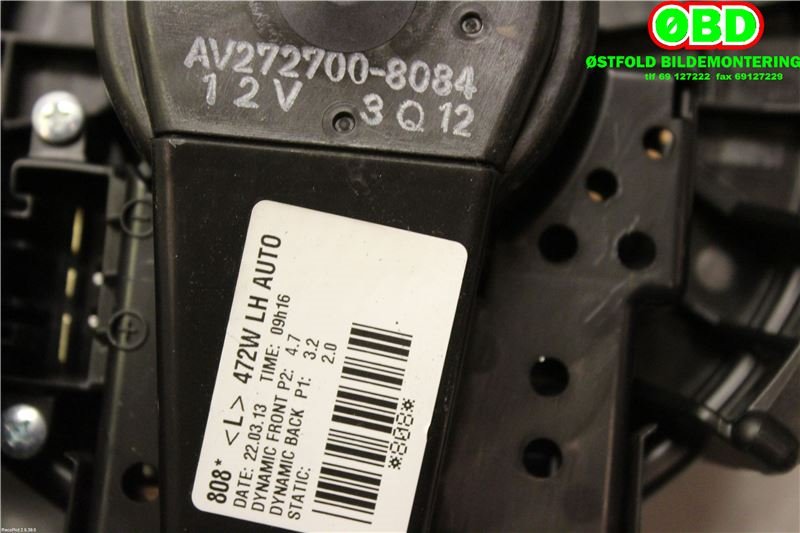 Varmeapparat motor til Toyota Auris 2013-2015 (Type II, Fase 1)  (TOYOTA|8710305060|2727008084|)