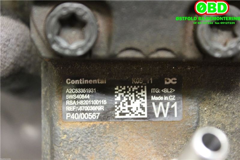 Dieselpumpe til Renault Kangoo 2008-2021 (Type II)  (RENAULT|167003669R|8201100115)