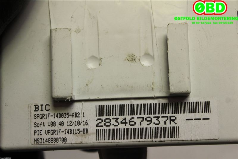 Styreenhet diverse til Renault Kangoo 2008-2021 (Type II)  (RENAULT|283467937R|283464084R)