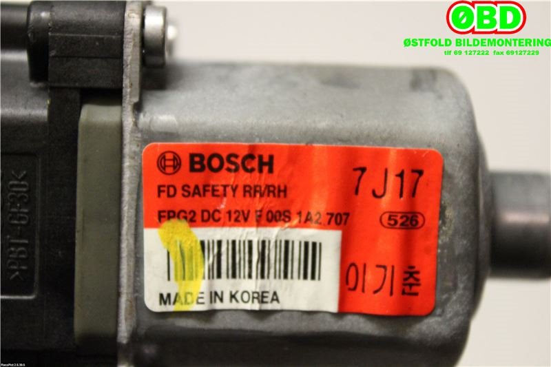 Ruteheis høyre bak til Hyundai i30 2007-2012 (Type I)  (HYUNDAI|834602L010|)