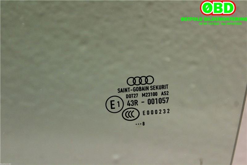 Siderute venstre bak til Audi A3 2009-2012 (Type II, Fase 2) (AUDI|8P4845205B|)