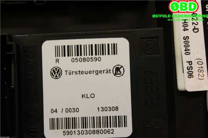 Ruteheis høyre bak til Audi A3 2009-2012 (Type II, Fase 2)  (AUDI|8P4959802F||8P4959802E)
