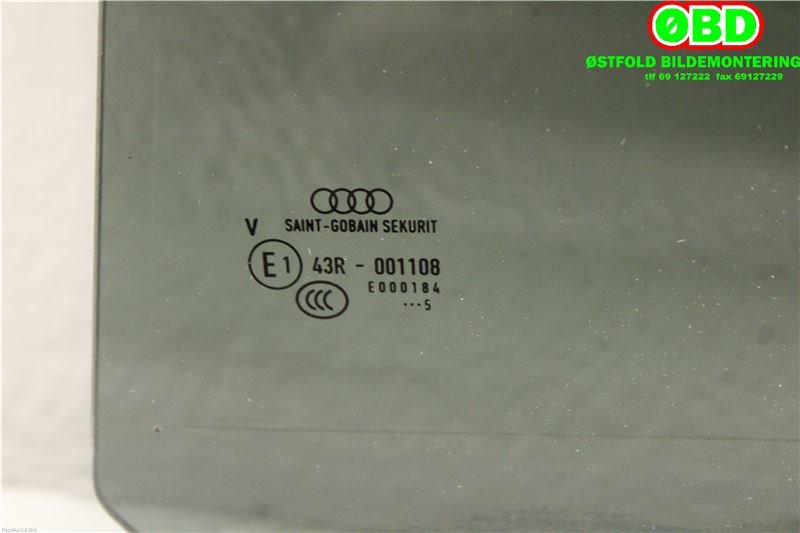Siderute venstre bak til Audi A3 2012-2016 (Type III, Fase 1)  