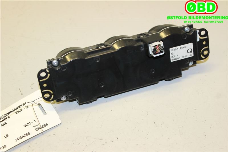 Varmeapparat betjening til Mitsubishi Outlander 2010-2012 (Type II, Fase 2)  (MITSUBISHI|7820A115XC|)