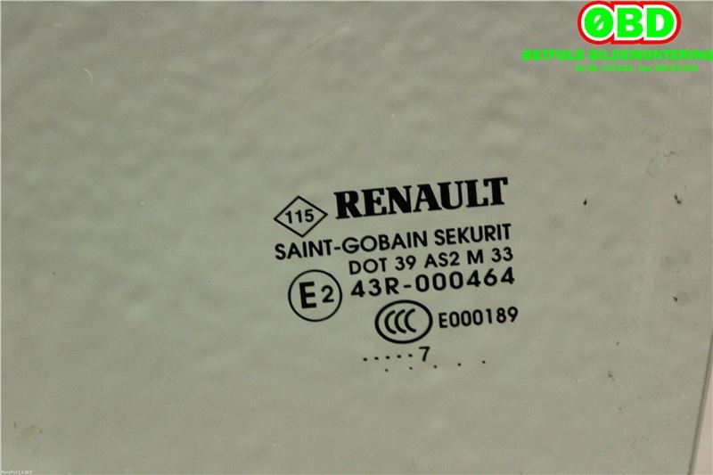 Siderute venstre bak til Renault Zoe 2013-2019 (Fase 1) (RENAULT|823012978R|823016589R|)