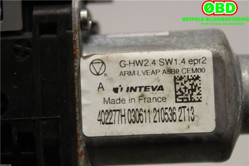 Ruteheis venstre til Citroën C4 2011-2017 (Type II)  (CITROEN|9221GR|9802531980|)