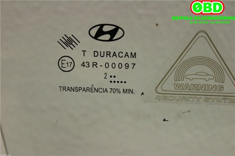 Siderute høyre foran til Hyundai i20 2009-2014 (Type I) (HYUNDAI|824211J000|)