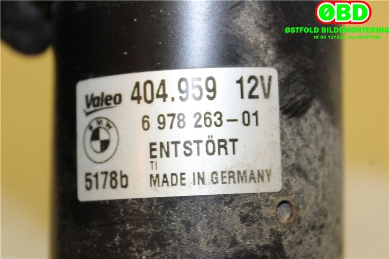 Viskermotor frontrute til BMW 3-Serie 2005-2011 (E90/E91/E92/E93) (E90/E91/E92/E93) (BMW||404959|6978263)