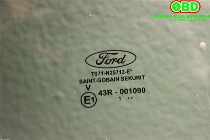 Siderute høyre bak til Ford Mondeo 2011-2014 (Type IV, Fase 2) (FORD|1465719||7S71N25712E)
