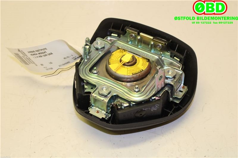 Airbag rattpute til Honda Insight 2009-2013  (HONDA|77810TM0P80ZB||77800TM0P81)