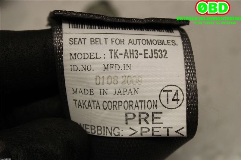 Airbag beltestrammer til Honda Insight 2009-2013  (HONDA|)