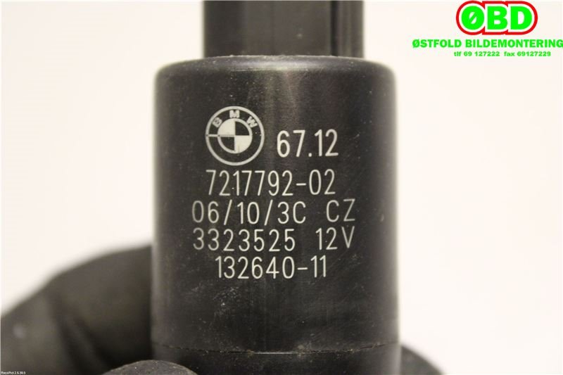 Spylerpumpe til BMW X5 2007-2013 (E70) (E70) (BMW|67 63 7 217 792||67127217792)