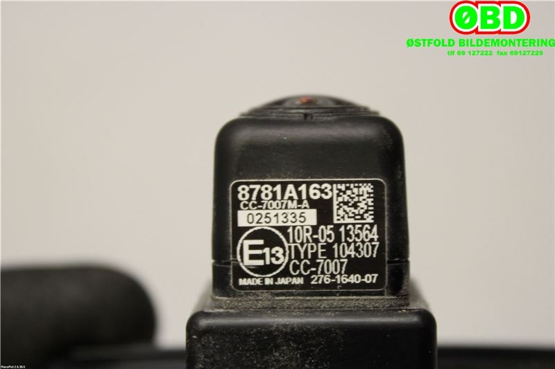 Kamera til Mitsubishi Outlander 2012-2015 (Type III, Fase 1)  (8781A163|)