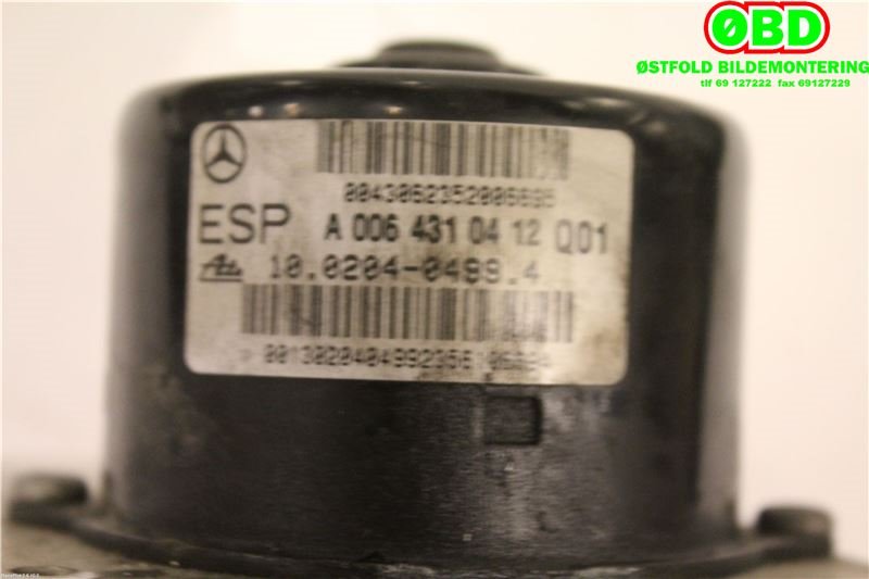 ABS sentral til Mercedes C-Klasse 2004-2007 (Fase 2) (W203) (W203) (MERCEDES|A 004 431 25 12|A 004 431 62 12|0064310412)