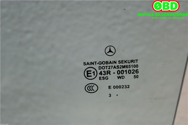 Siderute venstre foran til Mercedes CLK 2002-2009 (C209) (C209) (MERCEDES|A 209 725 03 10|)