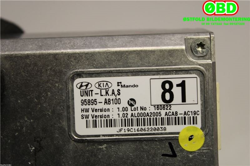 Sensor radar til Kia Optima 2017-2020  (KIA|95895A8100|)