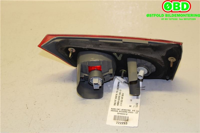Baklykt venstre indre til Honda Accord 2003-2008 (Type VII)  (HONDA|34156SEAG21|)