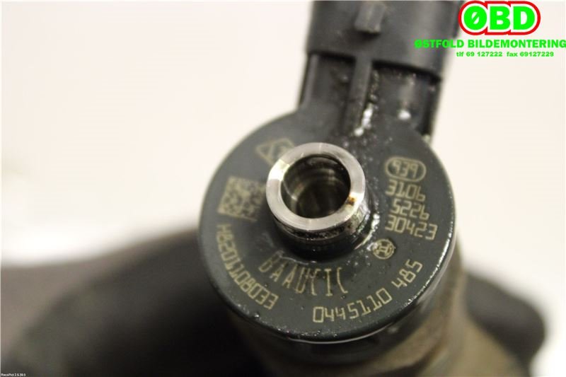 Dyse innsprøyting diesel til Renault Clio 2012-2016 (Type IV, Fase 1) (RENAULT|166008399R|0445110485|)
