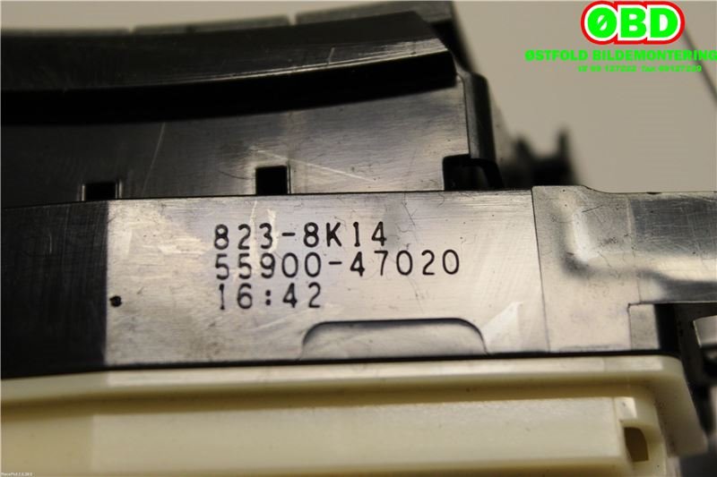 Varmeapparat betjening til Toyota Prius 2009-2016 (Type III) (COMBI) (COMBI) (TOYOTA|5590047020|)
