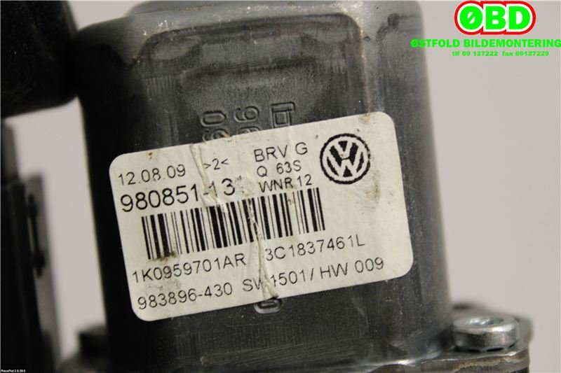 Ruteheis venstre foran til VW Passat 2005-2010 (B6) (B6) (VOLKSWAGEN|3AA 959 701 A|)