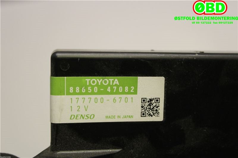 Styreenhet klima/aircondition til Toyota Prius 2009-2016 (Type III) (COMBI) (COMBI) (TOYOTA|8865047082|1777006701)