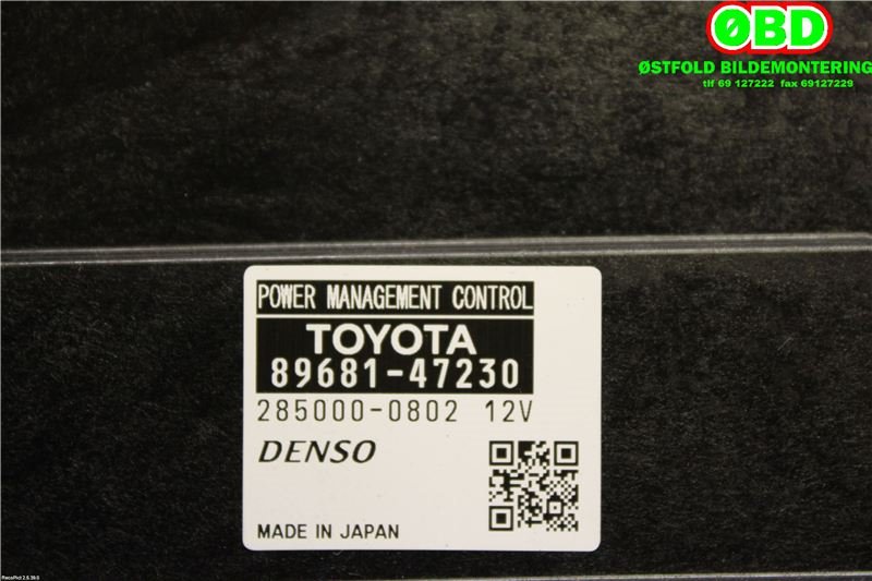 Styreenhet diverse til Toyota Prius 2009-2016 (Type III) (COMBI) (COMBI) (TOYOTA|8968147230|2850000802)
