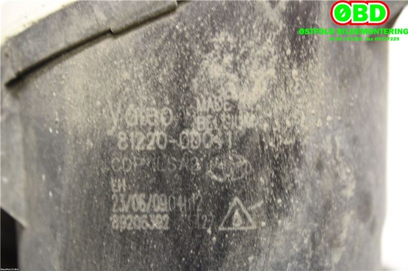Tåkelykt venstre foran til Toyota Corolla 2007-2013  (TOYOTA|812200D041|812200D042)