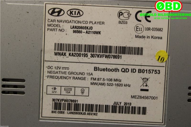 Bilstereo navigasjon til Kia Cee