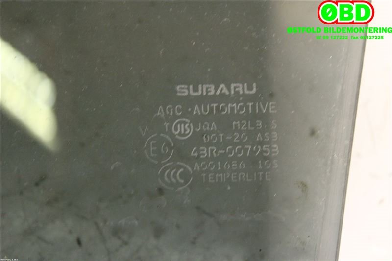 Siderute høyre bak til Subaru XV 2012-2017 (Type I)  (SUBARU|62011FJ021|)