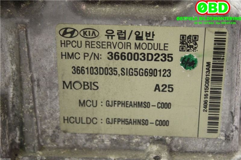 Diverse deler til Kia Optima 2017-2020  (KIA|366003D235|)