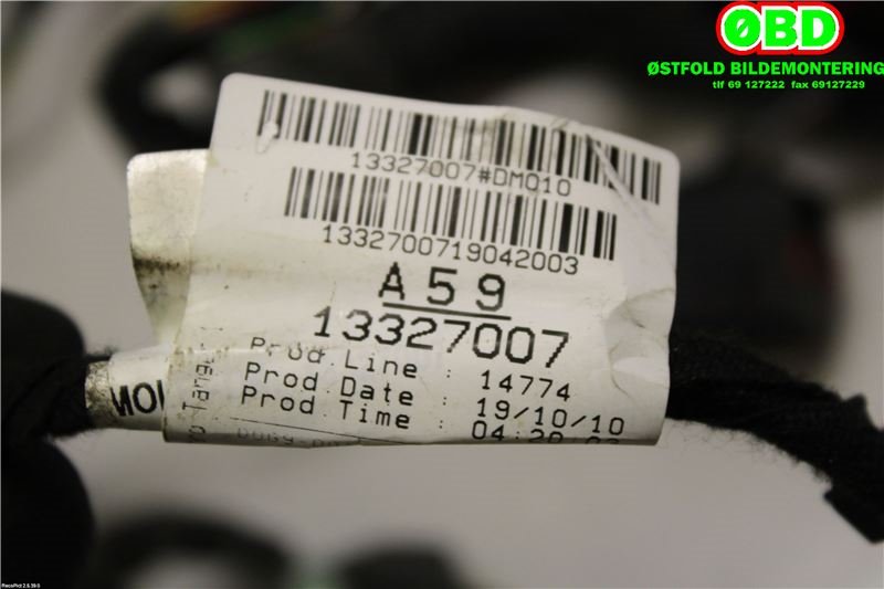 Ledningsnett til Opel Insignia A 2009-2014  (OPEL|13327007|62 82 094|)
