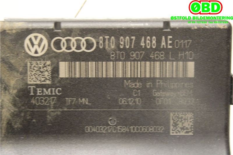 Styreenhet diverse til Audi A4, Allroad 2009-2016 (Type I) (B8) (B8) (AUDI|8T0 907 468 AE|8T0 907 468 AJ|8T0907468AE)